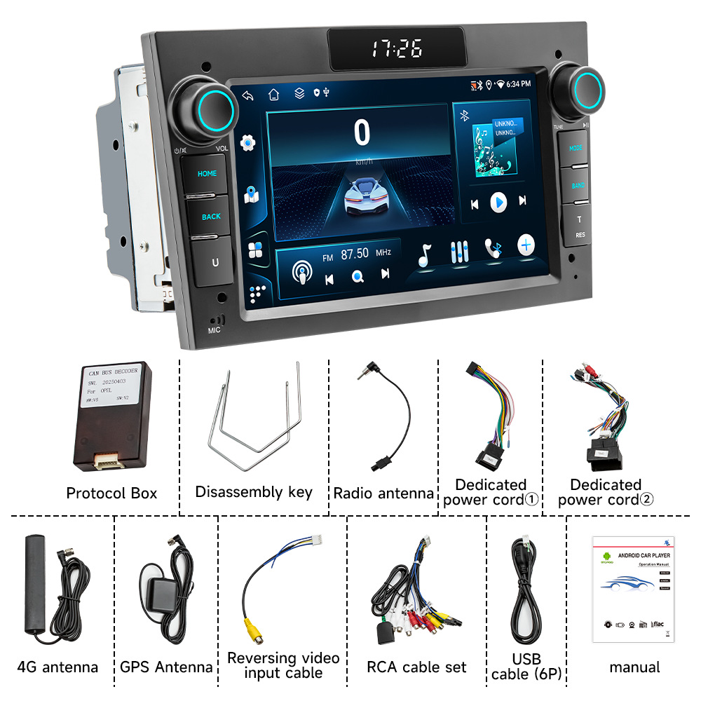 Aplicable a Opel LED (4G) Android GPS de navegación en todo unidad de alta definición de imagen de marcha atrás pantalla de control central del automóvil