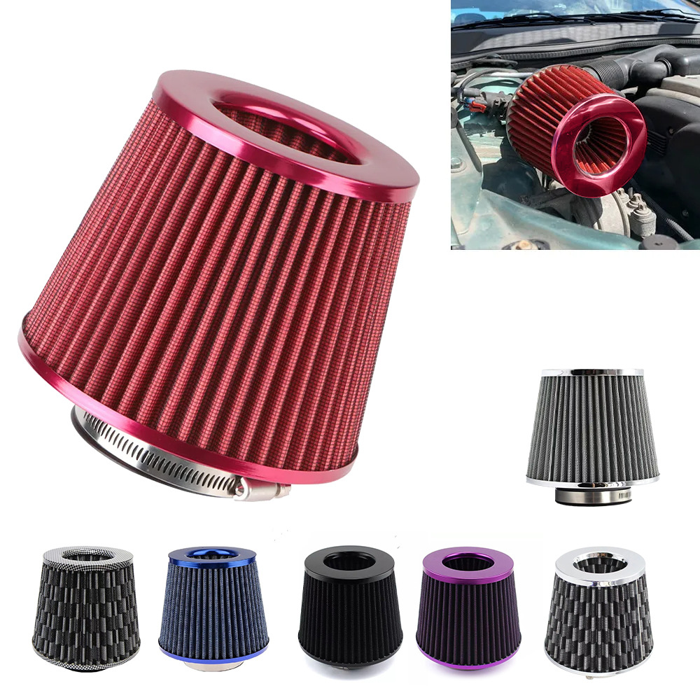 Car modified 76mm large flow air filter modified mushroom head filter winter mushroom head exhaust gas filter