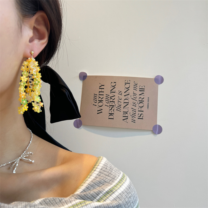 25g Weight Silver Ear Needle Material Drop Earrings Classification 1 Pair Quantity Holiday, Daily Occasion PVC Material Colorful Pattern All Seasons Season Women's Gender Sequins Design Elegant, Ethnic Style Style 1 Pair Elegant Ethnic Style Colorful Sequins PVC Drop Earrings 10