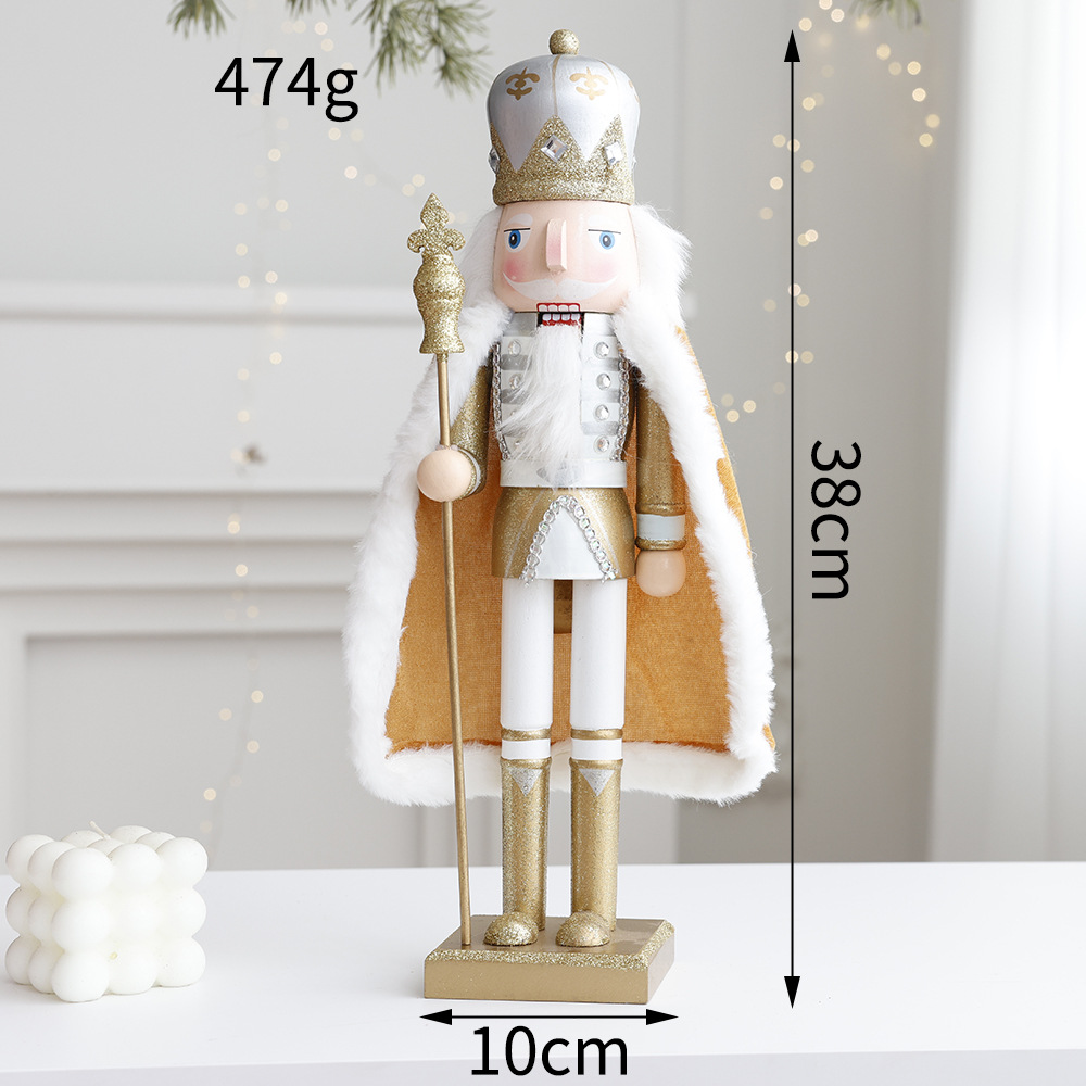 Cascanueces de madera adornos de mesa títeres soldados manualidades capas caballeros tambores decoración para el hogar