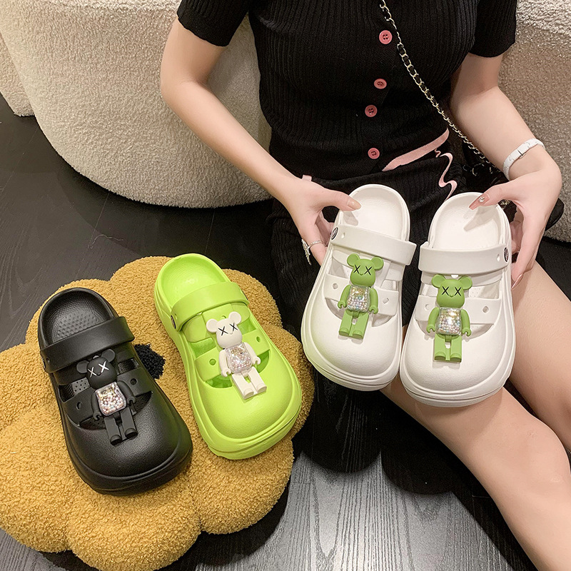 Cartoon cute ultra-soft mule platform