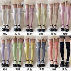 過膝襪女兒童襪春夏長筒條紋純色防滑日系JK潮ins高筒襪廠家批發