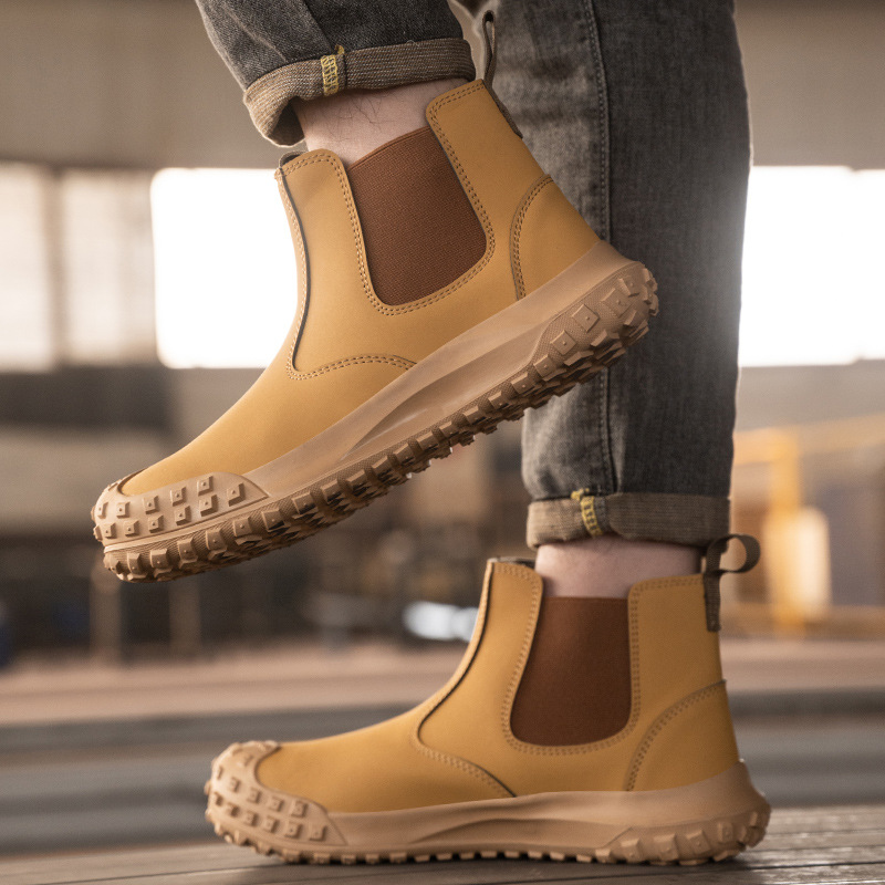 Cross-border Plus size zapatos de protección laboral puntera de acero para hombres anti-Smashing anti-piercing zapatos de seguridad zapatos de protección casuales zapatos de seguridad