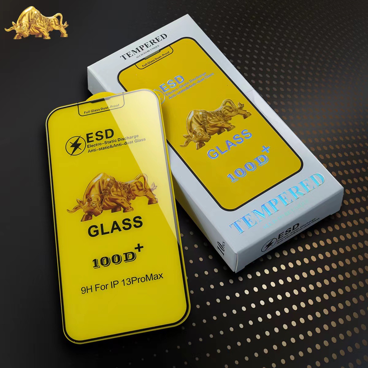 Aplicable a Apple 15 HD película templada 100D + Jinniu versión Pantalla Completa Pantalla de polvo integrada película templada Apple 14Pro