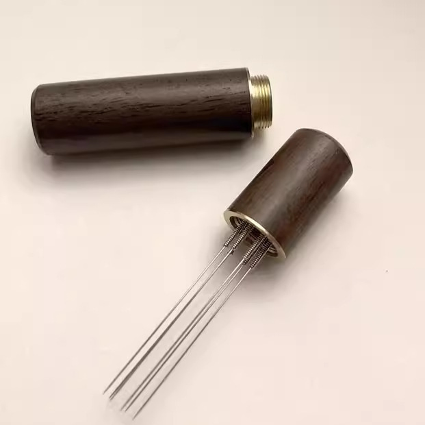 Amazon hot sale coffee cloth powder needle stainless steel loose powder needle Italian espresso machine auxiliary magic needle cloth powder