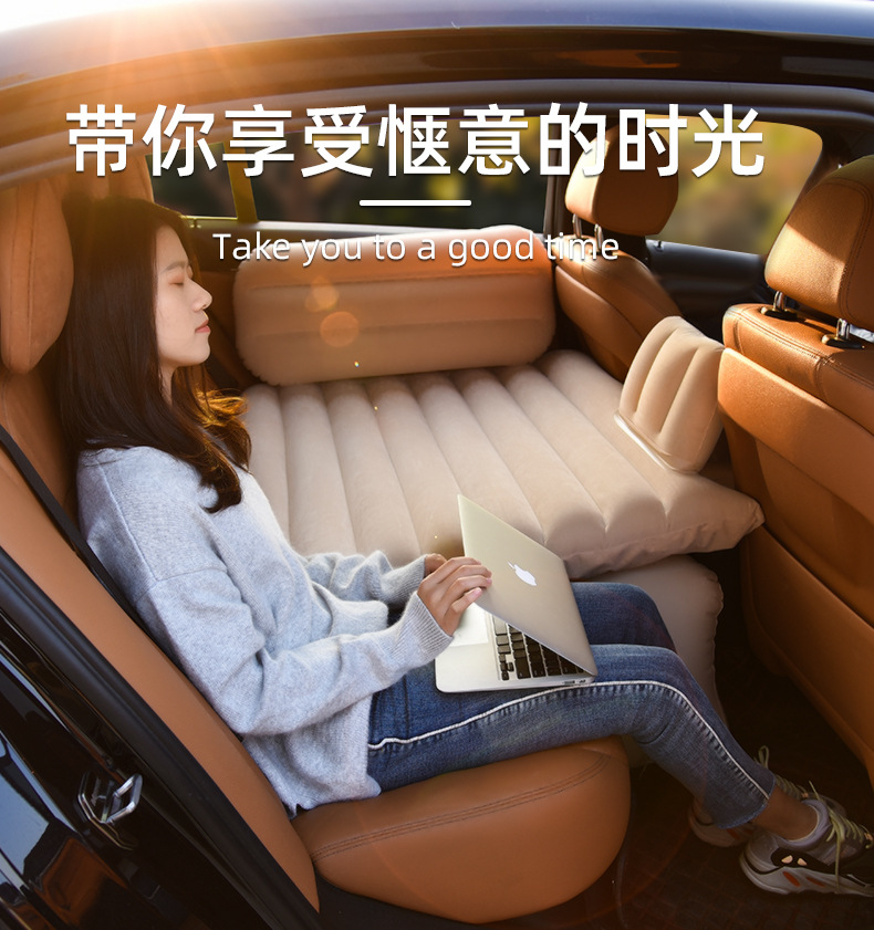 Spot direct selling car inflatable bed two seats can sit and lie car mattress travel bed car sleeping cushion air bed