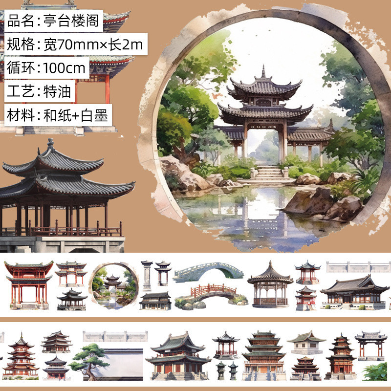 ◎▽파빌리온 및 기둥.일본 종이.특수 오일 2m◎▽