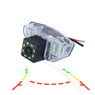 camera car reversing camera | Vehicle camera - bare-metal-av-plug-honda-crv-fit-8-lamp-dynamic-trajectory