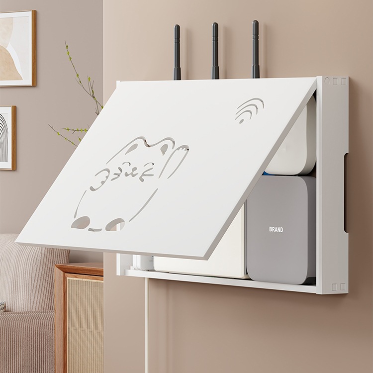路由器遮挡箱客厅多媒体信号盒盖板电表箱装饰画玄关配电箱遮丑板