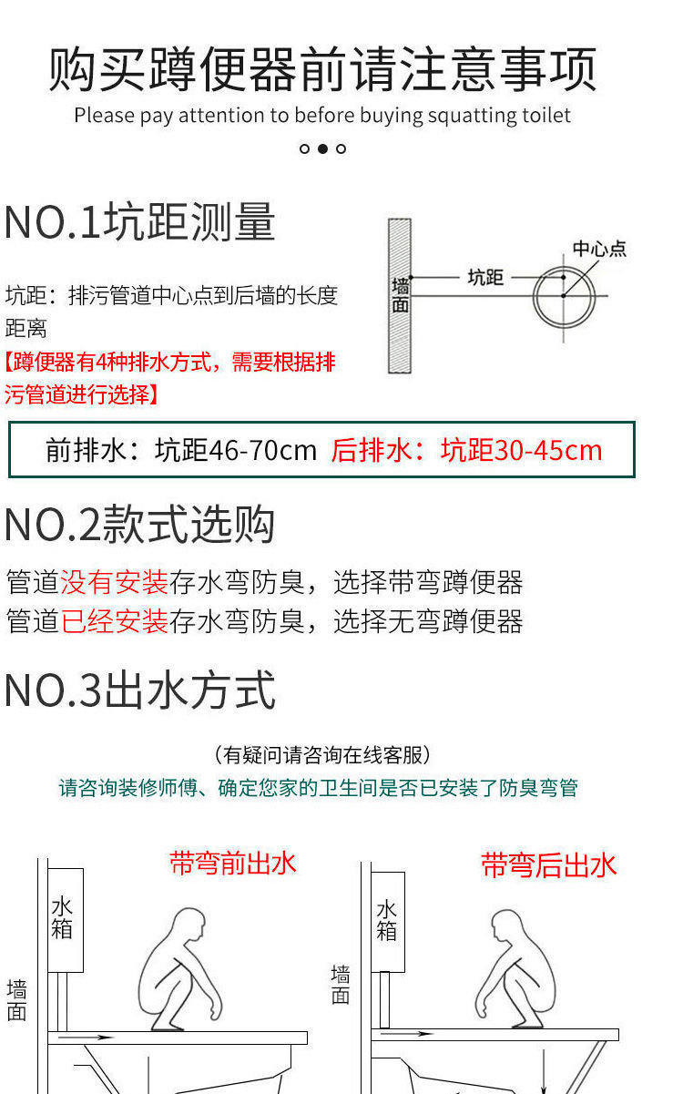 Household ceramic squat toilet, flushing tank, complete set, squat toilet, push-off toilet, anti-odor toilet, squat toilet details Picture