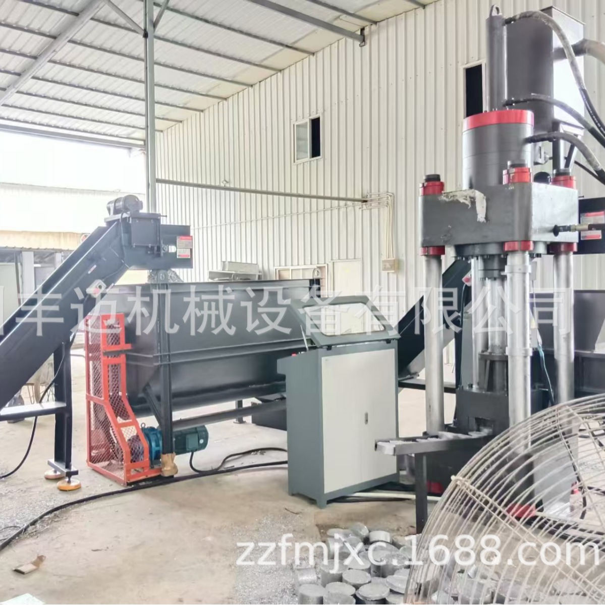 立式四柱小型铁屑铝屑压饼机 铁屑压饼机  全自动铝屑箱式压饼机