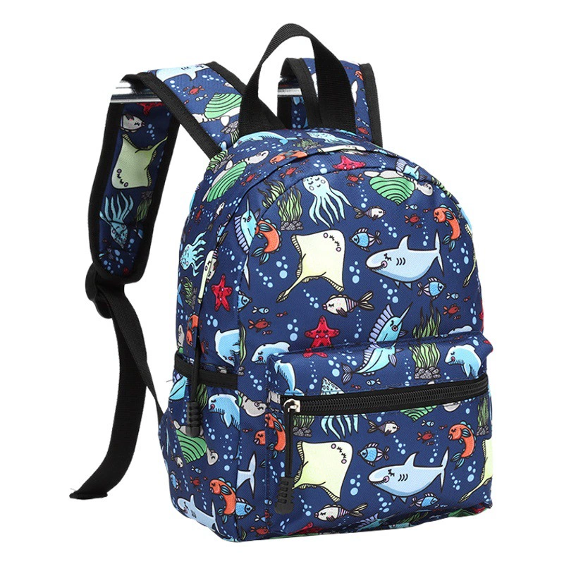 Новинка 13inch года, детская школьная сумка с мультяшным принтом, школьная сумка на плечо, повседневная универсальная защита позвоночника, весенний походный рюкзак