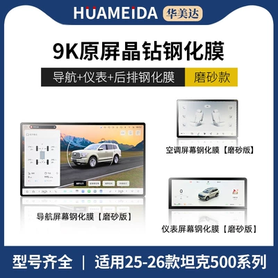 Car interior film | Protection Interior Film Hi4T - 25-26-tank-500-instrument-navigation-rear-tablet-matte