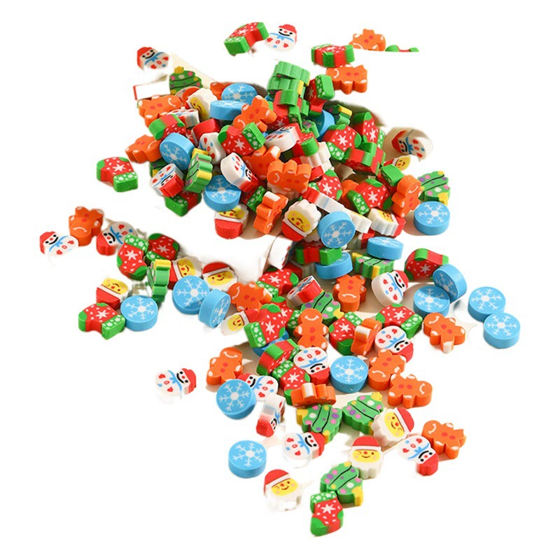 Рождественский Творческий мультяшный ластик мини-трансграничный ластик студенческие призы канцелярский костюм протрите, не оставляя следов