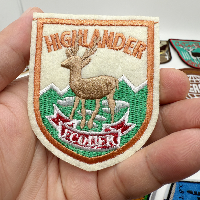 風景山林日の出と日没刺繍布ステッカー屋外スタイルパッチステッカーコンピュータ刺繍ラベルバッグ衣類アクセサリー|undefined