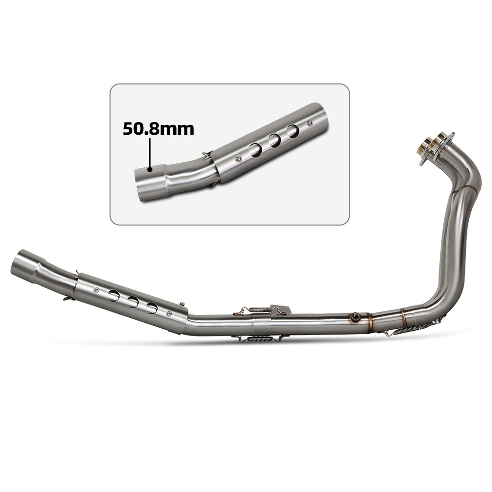 Suitable for Yamaha Motorcycle Exhaust Pipe Modification Tenere 700 Stainless Steel Front Section Connected to the Original/51Mm