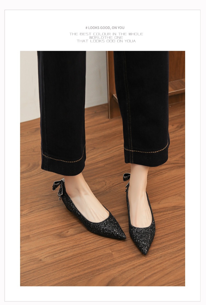 6388E-177 Internal Height Increase Sequin High Heels With Crystal Rhinestones Main Gauze Shoes Xiuhe Two-Way Bride_voghion.com