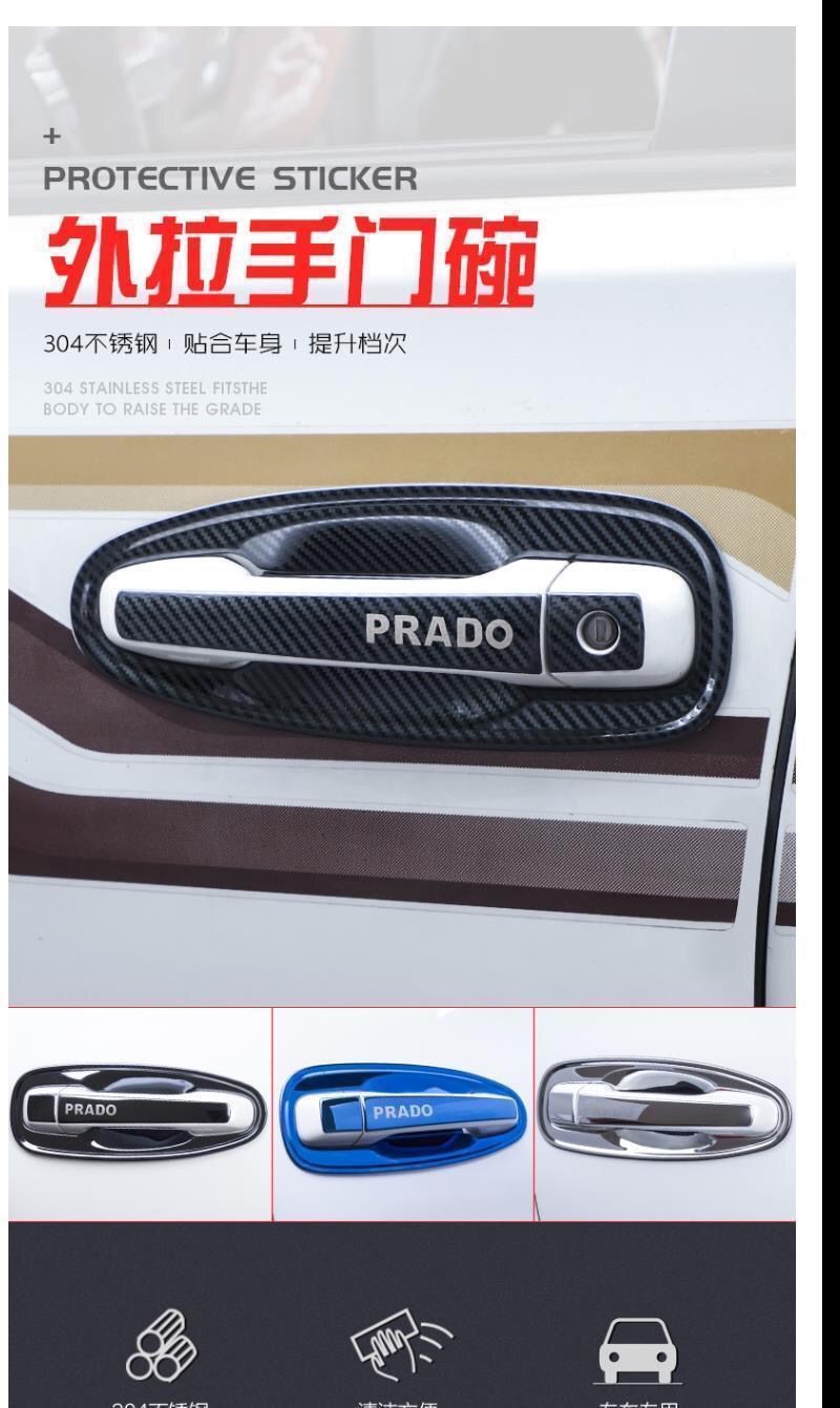 10-20 Prado Door Bowl Handle Toyota Bully 2700 Door Handle Anti-scratch Sticker Modification Special Accessories