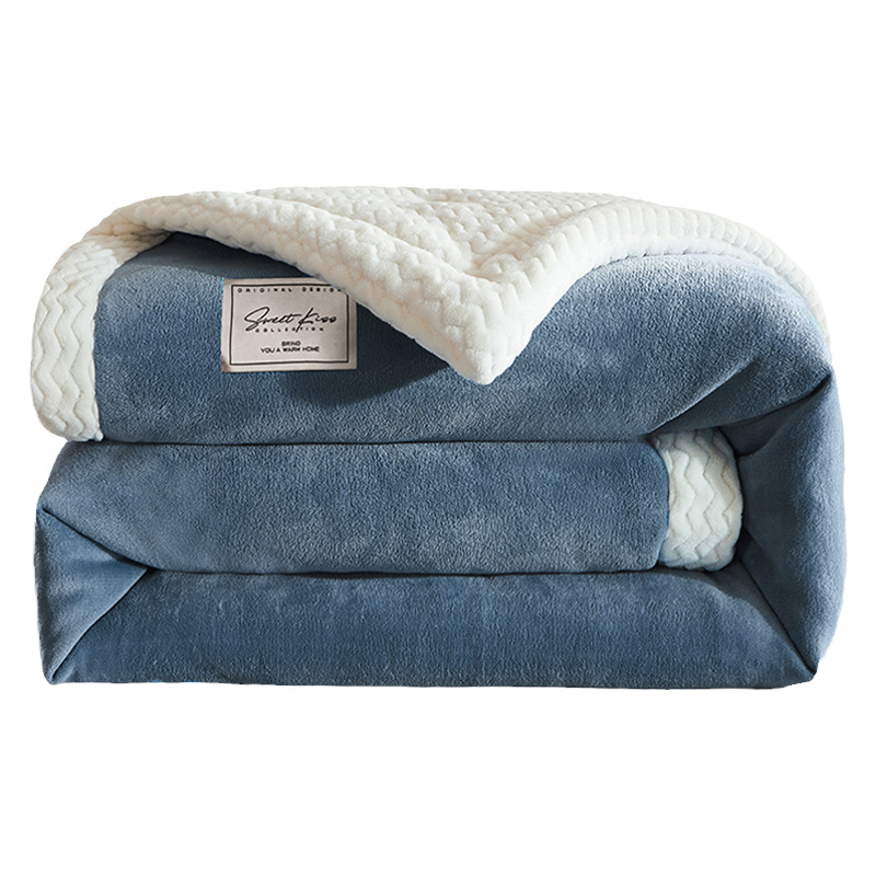 Invierno de lana de leche gruesa mantas de oficina siesta mantas mantas de coral acondicionado sofá mantas de almuerzo