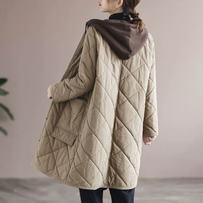 Длинное пальто, Oversize, средней длины (международная торговля)