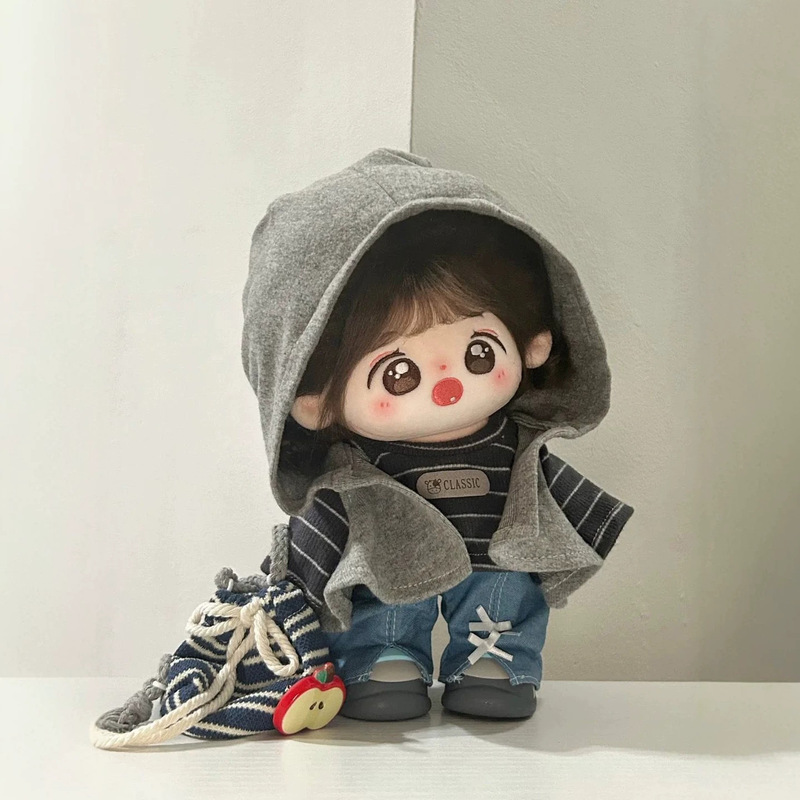 Cute 20cm Cotton Doll Clothing Set Unisex 10/ 15cm Hooded Cardigan Doll Clothes Genuine Cute 20cm Cotton Doll Clothing Set Unisex 10/ 15cm Hooded Cardigan Doll Clothes Genuine