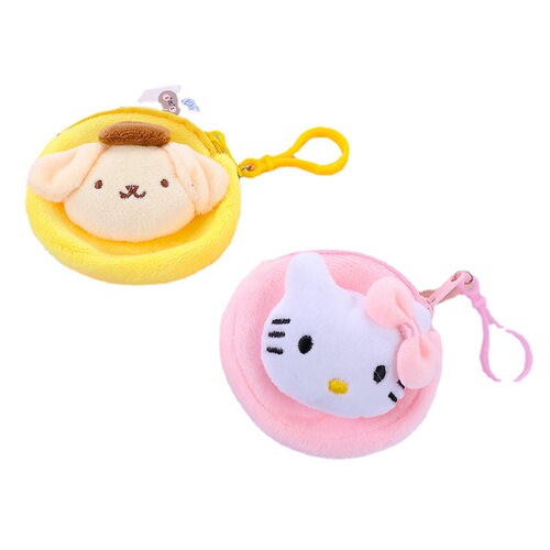 Mini headphone bag coin bag cute round student coin purse female bag pendant car key accessories small bag gift