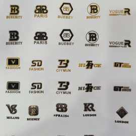 高周波精致烫标鞋帽手袋烫画小标皮革服装玩具热转印烫图标辅料厂