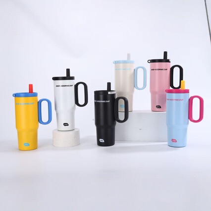 New Portable Large-Capacity Ice Cup, 316 Stainless Steel Insulated Cup Customization, High-Looking Portable Water Cup Wholesale