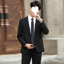 春季高级感西服男韩版修身上衣外套新郎结婚西装宴会商务职业正装
