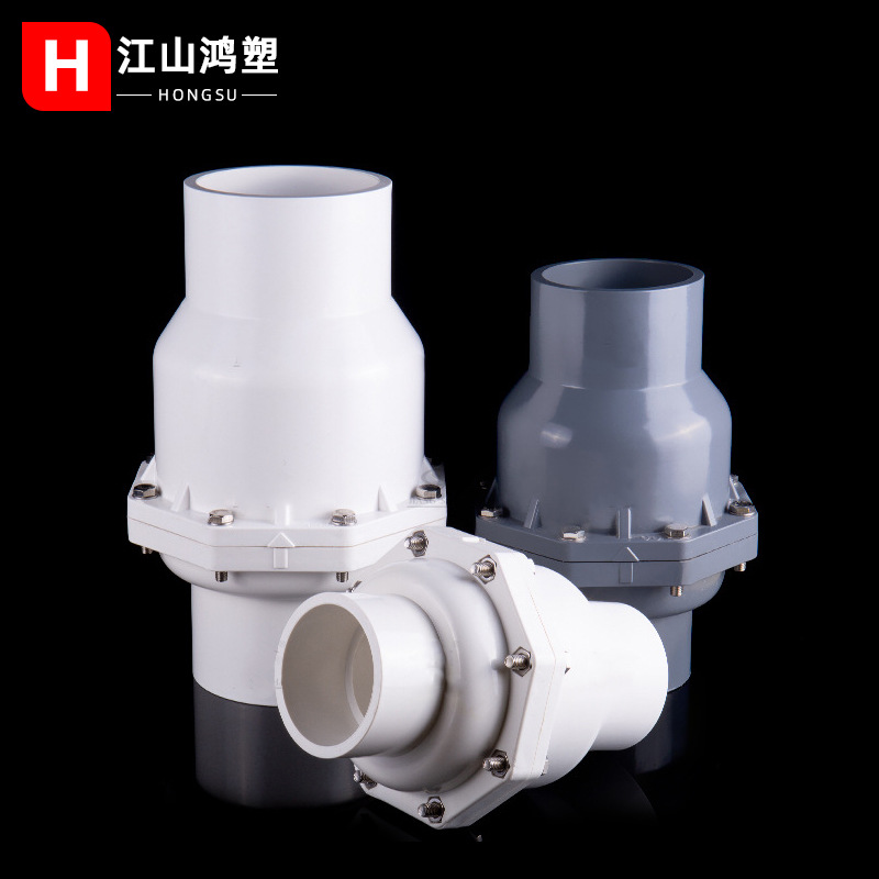 Válvula de retención de PVC 20 25 32 40 50 63 accesorios de tubería de agua válvula de retención