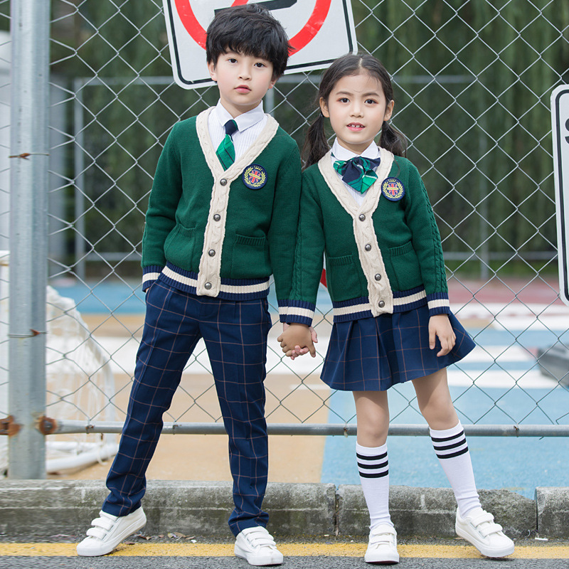 儿童班服幼儿园园服学院校服英伦风运动会三件套小学生春秋套装