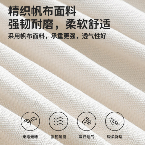 Anti-rollover single and double outdoor hammock wholesale, outdoor swing with wooden sticks, canvas bent stick hammock manufacturer