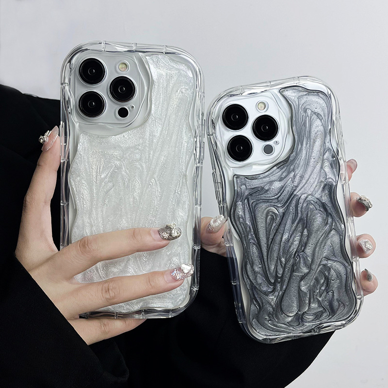 Suitable for opporeno9/10pro cream pattern A32 epoxy A1pro marble A97 couple A55 phone case