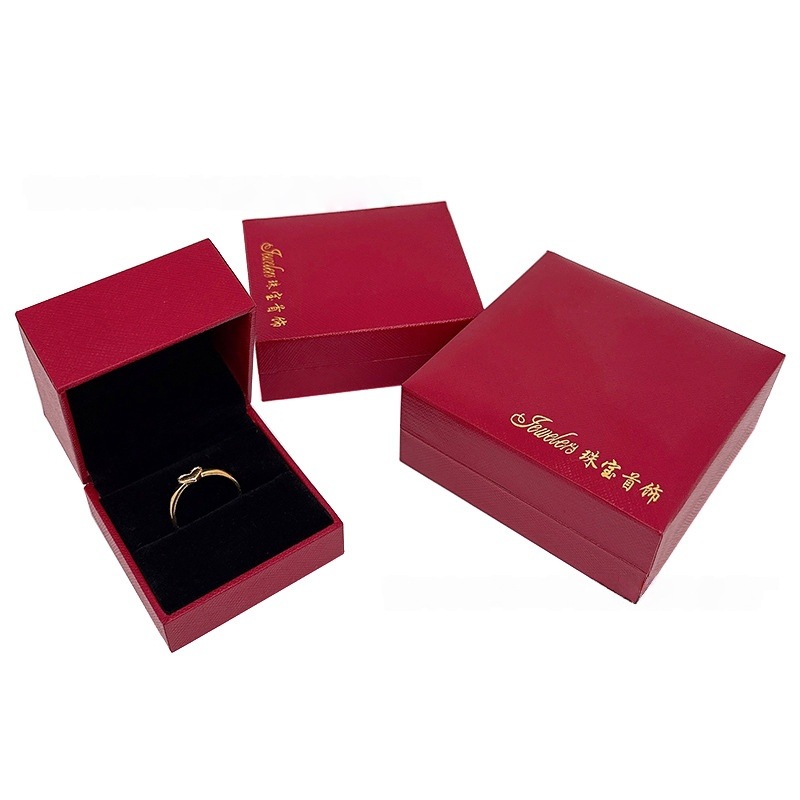 Caja de joyería de franela caja de lino caja de regalo pulsera caja de embalaje exquisita caja de joyería