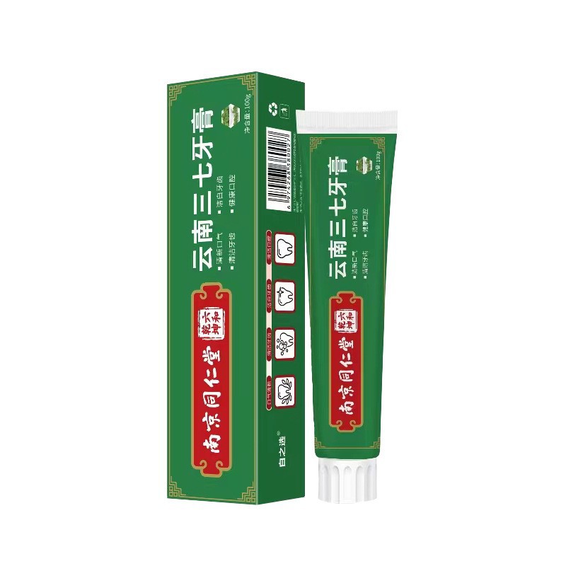 Toothpaste wholesale Nanjing Tong Ren Tang ginseng propolis maintenance baking soda probiotic brand white toothpaste wholesale