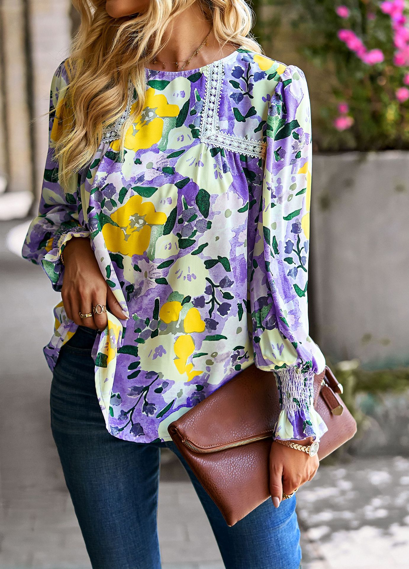 Printed Floral Blouse for Casual Looks main image 1