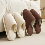 日式无印棉麻拖鞋布底室内家居地板爬爬垫软底静音布拖鞋四季家用