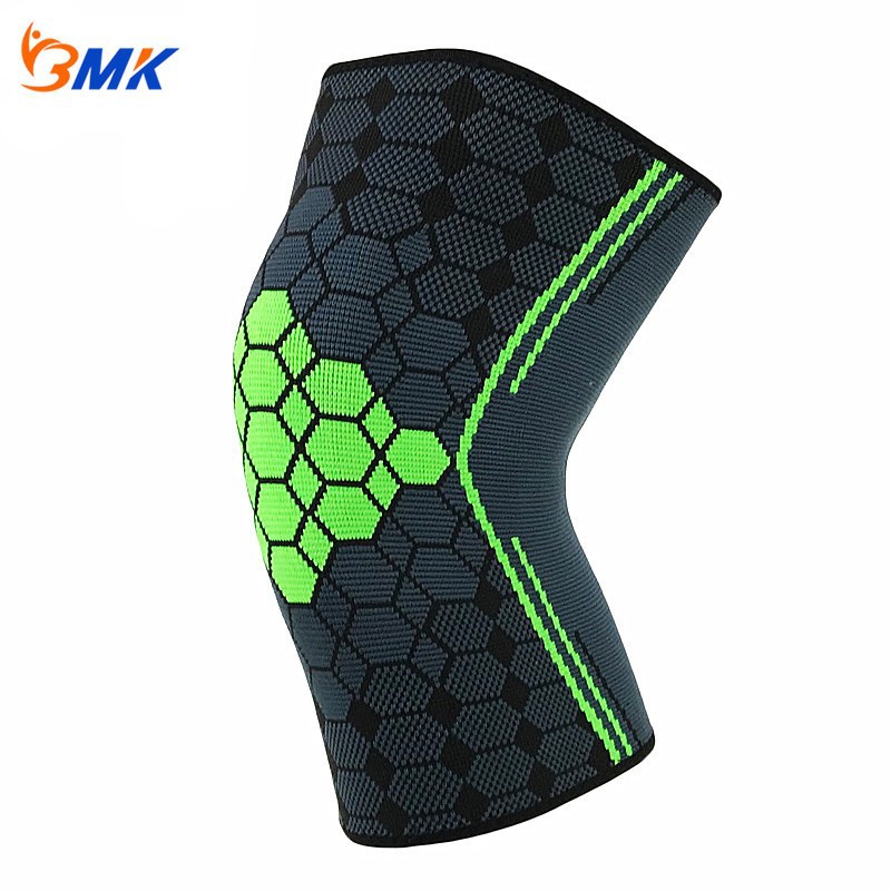 Rodillera deportiva de compresión con muelles de soporte y silicona antideslizante, ideal para correr, gimnasio y ciclismo