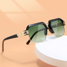 维尼 新款欧美时尚潮流D家方框太阳镜 复古男潮款墨镜跨境INS眼镜