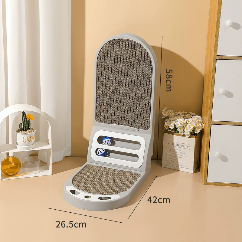 Cat scratch board L-shaped vertical integrated cat condo, thickened, wear-resistant, non-shedding cat toy