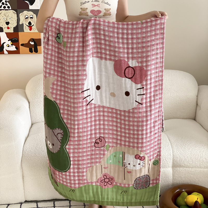 Pure Cotton Gauze Bath Towel for Adults, Absorbent and Quick-Drying, Cute Bath Wrap for Children, Oversized Towel, 2026 New Model