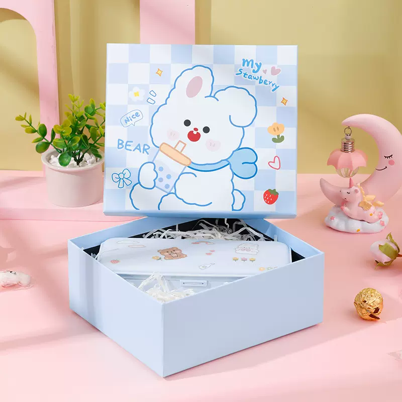 天地盖礼盒文具生日礼物包装盒宝宝满月伴手礼盒礼品盒创意礼盒