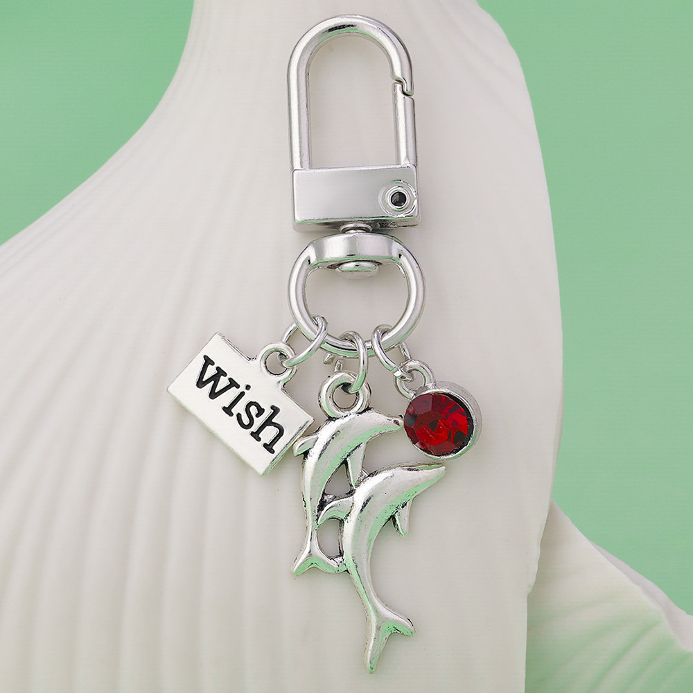 古银海豚钥匙扣可爱动物Airpods耳机手机保护套装饰包包钥匙挂饰