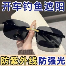 新款男士遮阳镜防紫外线高级感墨镜高清开车女钓鱼镜复古眼镜防晒