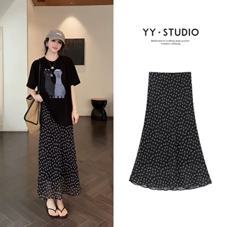 高端轻奢【YY·studio】杭州高货极简夏季显瘦气质碎花纹半身裙26