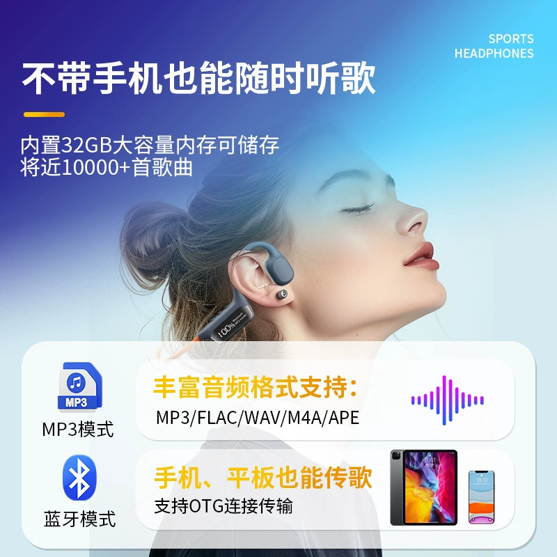 Удлиненные наушники для плавания, оптом, x10, Bluetooth