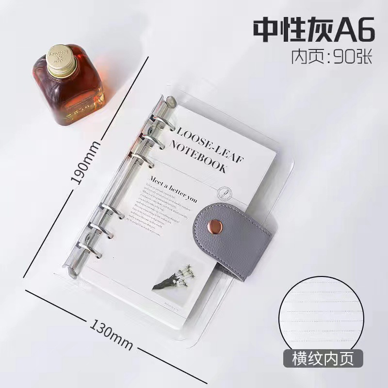 A6 Silver Binder (con núcleo interno)