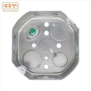 American Standard Octagonal Junction Box Threading Box South American Market Galvanized Iron Switch Box 54171P-3/4 &amp; 1