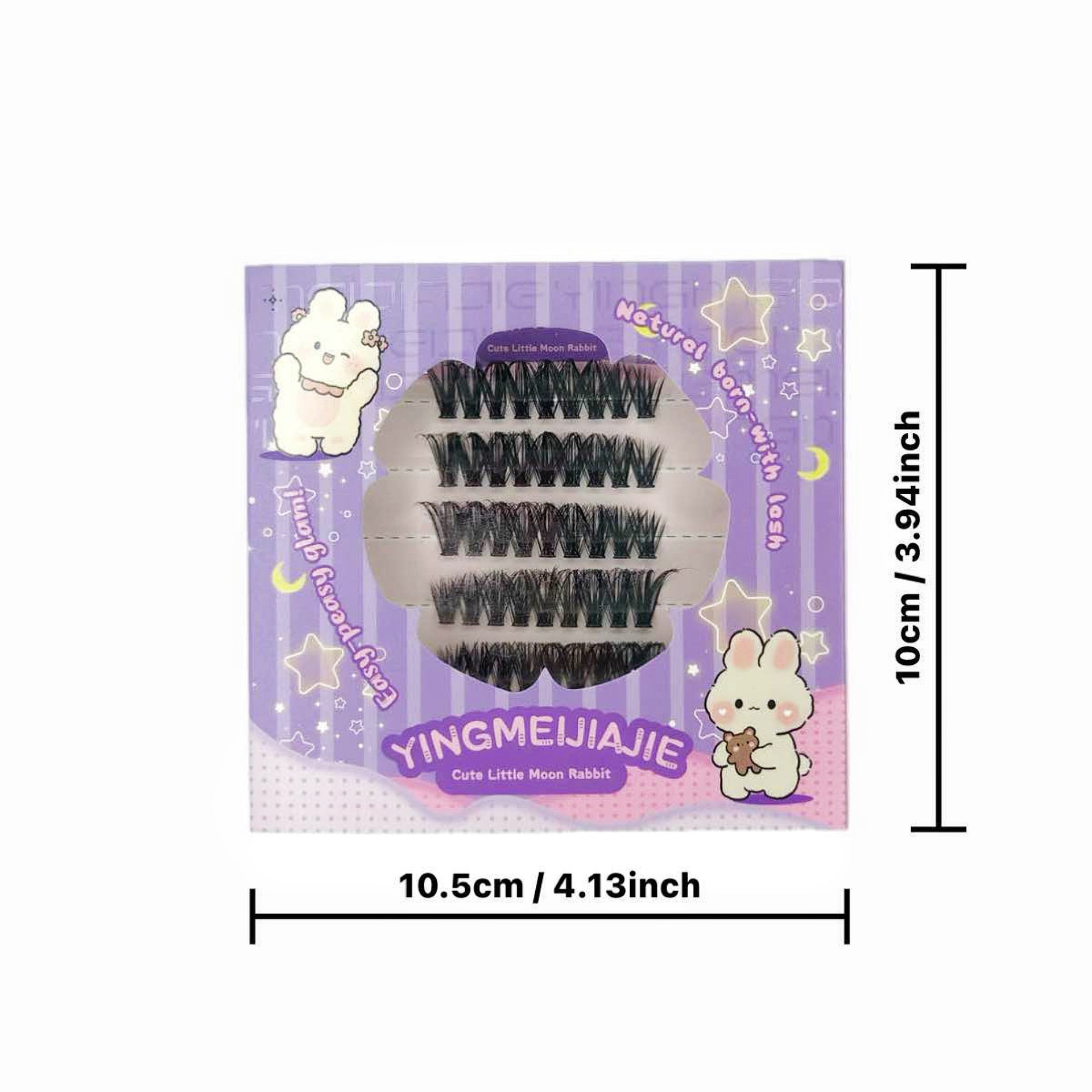 Parillas falsas transfronterizas sin pegamento, pestañas falsas de maquillaje, estilo cómico, pestañas falsas sin pegamento, pestañas falsas sin pegamento