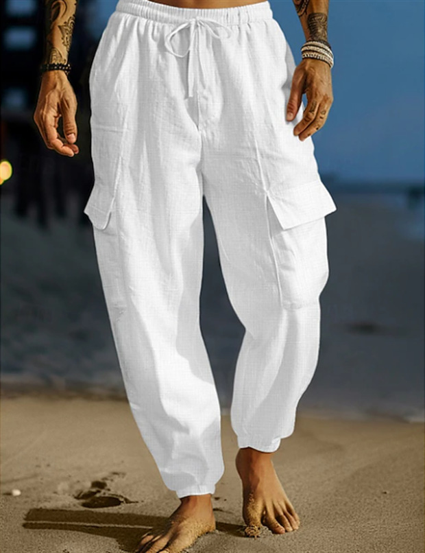 2024 herbst neue wok jogging hosen, lange hosen mit dawsting, elastische taille, mehrere taschen, flache, beathable_voghion.com
